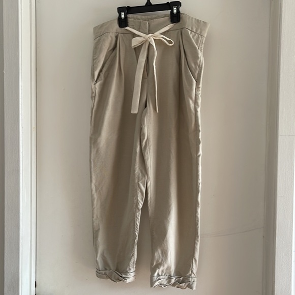Aritzia Wilfred linen-blend cropped pants - Picture 2 of 10